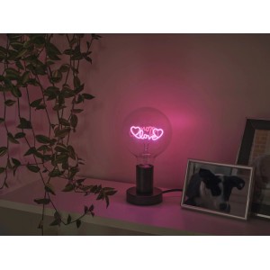 Osram LED-Tischleuchte 1906 Letter Table Love Schwarz E27 / 1,2 W / 40 lm