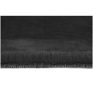 Gros plan : Coussin d'assise anthracite Coste (40 x 40 cm) en polyester.