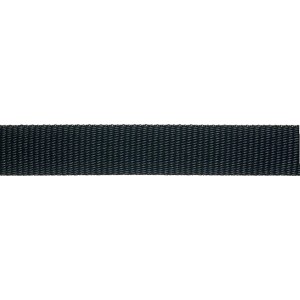 Sangle noire, largeur 25 mm, en polypropylène résistant aux UV.
