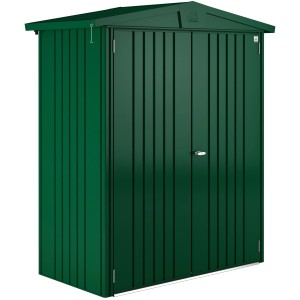Abri de jardin en métal Biohort Europa, vert foncé, 1,3 m² : Abri robuste pour jardin et outils.