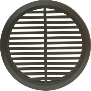 Griglia di ventilazione rotonda marrone Marley (Ø 45mm) in plastica per mobili.
