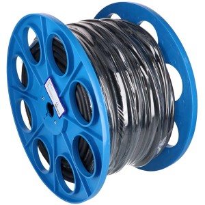 Câble GDV noir H07RN-F3G2,5 au mètre sur bobine bleue.