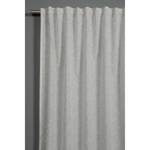 Sciarpa Bennetti naturale con motivo a conchiglia, semitrasparente, 140x175 cm. Tenda per finestra con nastro.