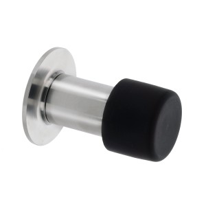Burg-Wächter Fermaporta a muro TSW 2365 in acciaio inox con gommino nero.