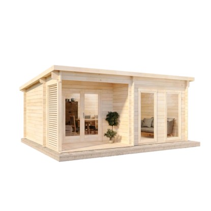 Alpholz Abri de jardin en bois toit en appentis non traité 461 cm x 442 cm