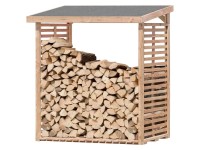 Scaffale In Metallo Per Legna Da Ardere, 65x30x70 Cm, Con Ruote E Smontabile, Carico Max 200 Kg - 5