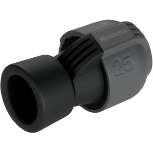 Raccord Gardena 25 mm x 25 mm pour systèmes d'arrosage. Connexion de tuyau sécurisée avec filetage interne.