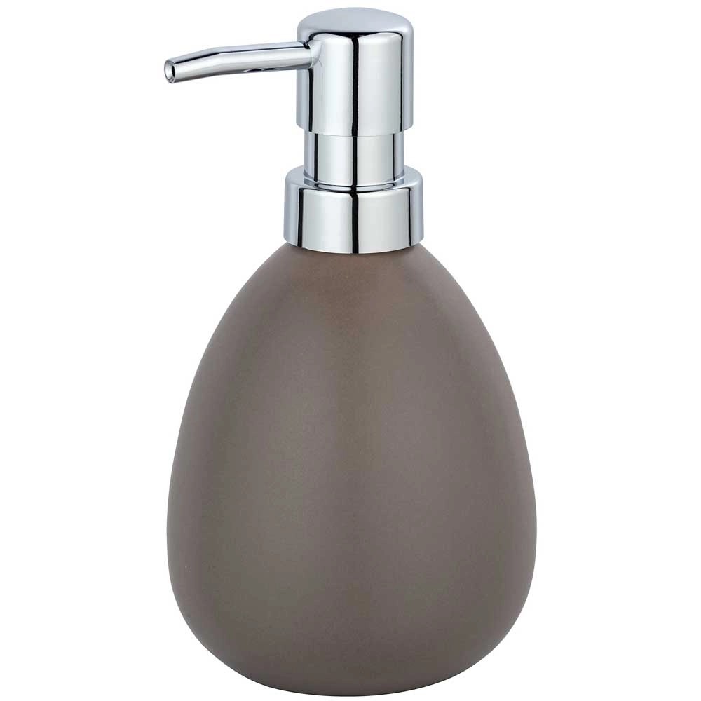 WENKO Seifenspender Polaris Yellow 0,39L - Eleganter Keramik-Seifenspender In Gelb