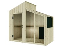 PolarPlay Spielhaus Milchstrasse Holz Natur