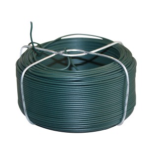 Fil de jardin Windhager caoutchouté vert foncé, rouleau de 40 m pour potagers surélevés et jardins.