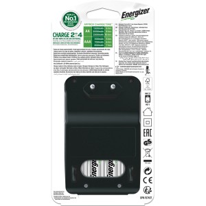 Chargeur Energizer Maxi avec 4 piles AA 2000mAh pour charger les piles NiMH.
