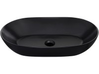 Schöner Wohnen Aufsatzwaschbecken Sati Keramik Schwarz matt 60 x 42 cm Schöner Wohnen Aufsatzwaschbecken Sati Keramik Schwarz matt 60 x 42 cm