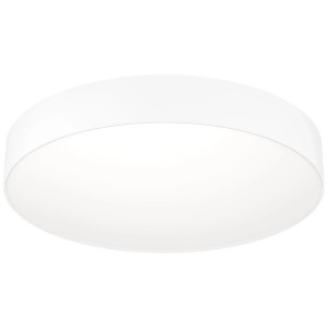 Lampada da soffitto a LED Eglo Gallizzi-Z bianca e rotonda in metallo, diametro 49 cm.