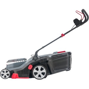 Al-Ko 3.82 Li Easy tosaerba a batteria con due batterie da 18V, compatibile con sistema Bosch.