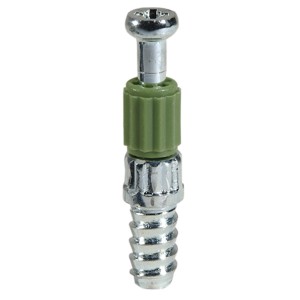 Spina a vite Twister, acciaio nichelato, per eccentrico Rastex 20 mm, set da 10 pezzi.