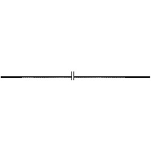 Lama per traforo Proxxon Super-Cut per ferro, 12 pezzi, dettaglio della dentatura fine.