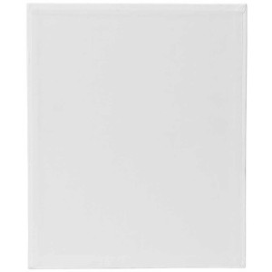 Cartone telato bianco rivestito, 24x30 cm, ideale per pittura a olio e acrilico.
