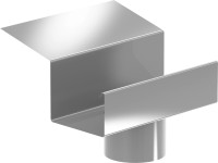 Sarei Ablaufstutzen für SDF Kastenrinne Alu-Natur