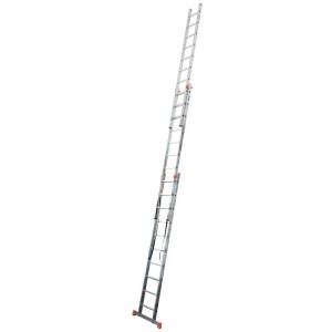 Scala multiuso Tribilo estesa 3 x 10 gradini, in alluminio.