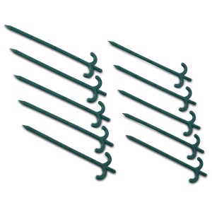 Tiges multi-usages Windhager, 10 tuteurs de fixation verts pour potagers surélevés, 25 cm de long.