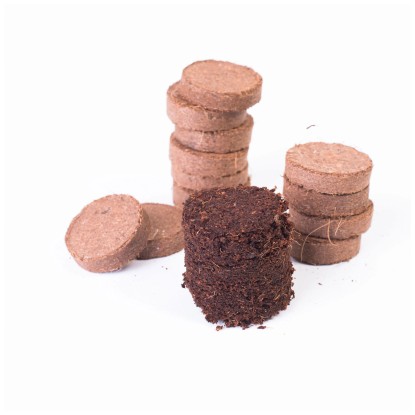 Videx Garden Kokos-Quelltabs Natur Ø 3,5 cm / 16er-Set