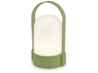 Brilo LED-Akku-Tischleuchte Lindgrün (HxBxT) 15,5 x 9 x 8 cm