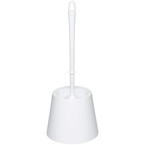 Weisse Diaqua WC-Bürstengarnitur, Ø 15 cm, klassisches Design für jedes Badezimmer.