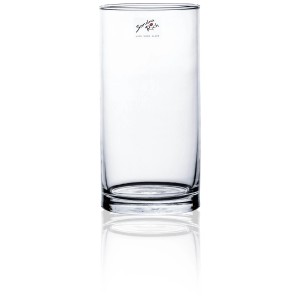 Vaso cilindrico trasparente Sandra Rich Cyli, altezza 50cm, ideale per fiori e decorazioni.