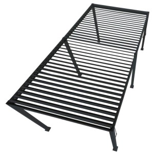 Pergola Colibri, alluminio nero, lamelle orientabili, 2,5x6x3m, dettaglio della struttura del telaio.
