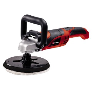 Polisseuse et ponceuse Einhell CC-PO 1100/1 E avec plateau de polissage et poignée.