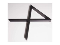 Tischuntergestell X-Form Schwarz (HxB) 700 x 710 mm