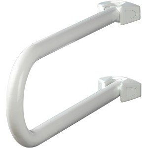 Wenko Barre d'appui rabattable Secura, blanc, pour la sécurité dans la salle de bain.