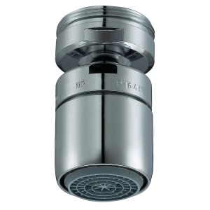 Aeratore cromato Neoperl Cascade SLC M24 con giunto sferico per miscelatori.