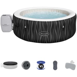 Bestway Lay-Z-Spa Hollywood Airjet spa gonflable, Ø 196 cm, avec accessoires.