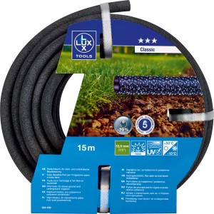 Tubo gocciolante LUX Classic 13 mm, 15 m per irrigazione giardino sopra e sotto terra.