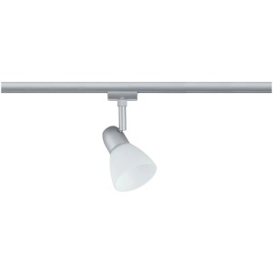 Paulmann Urail Spot Caps, E14, 20W, cromo opaco/opalino, per sistemi a binario.