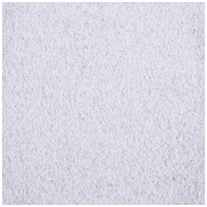 Sabbia colorata bianca, grana 0,5 mm, ideale per decorazioni e bricolage.