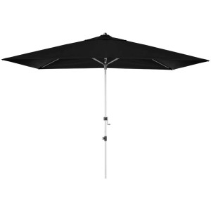 Ombrellone rettangolare nero Expert Auto Tilt 300x200 cm con manovella e protezione UV.