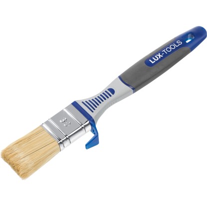 LUX Pennello piatto per pittura a dispersione con gancio per secchio 30 x 9 mm