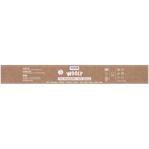Filato Wooly Natur, 50g, composto da 70% poliacrilico e 30% lana.