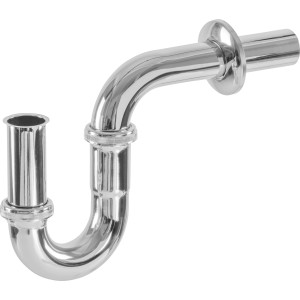 Kit d'installation LUX chromé pour montage lavabo, 38,9 mm (G 1 1/4), siphon