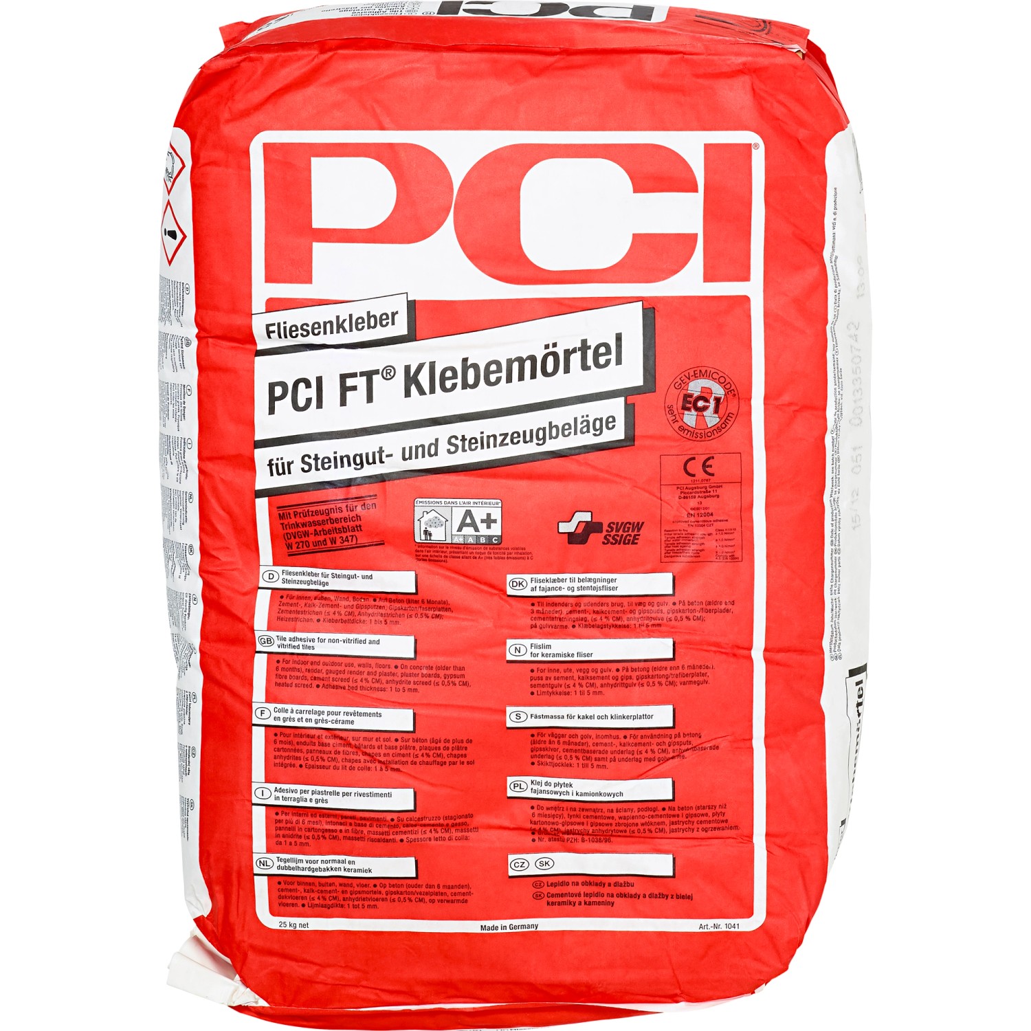 PCI FTKlebemörtel Fliesenkleber Grau 25 kg kaufen bei OBI