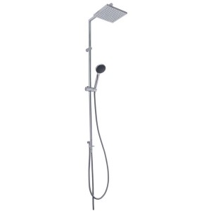 Système de douche chromé Diaqua® Ymir Turn avec douche de tête et douchette, 125 cm.