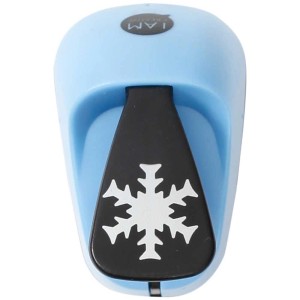 Stanzer Motiv Schneeflocke, Ø 25mm, hellblau, zum Basteln und Dekorieren.