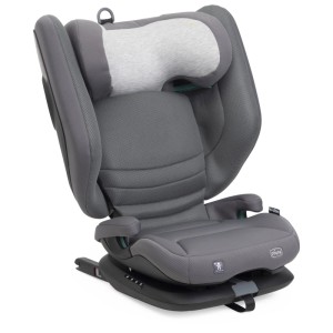 Seggiolino auto Chicco Fold&Go S Glam Grey, i-Size 100-150 cm, per bambini 3-12 anni.