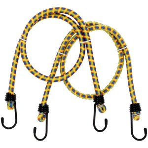 Lot de 2 sandows Cartrend 80 cm pour voyage et transport, avec crochets pour sécuriser les bagages.