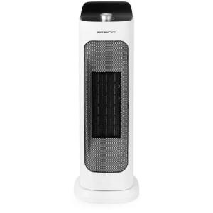 Termoventilatore PTC Emerio, 2000W, bianco/nero. Stufa elettrica con timer e oscillazione.