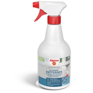 Alpina Smacchiatore Muffa Bath & Kitchen, flacone spray da 500ml per la rimozione della muffa.