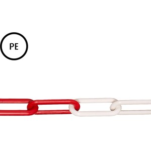 Catena di delimitazione Conacord rossa e bianca, Ø 6 mm, in plastica (polietilene)