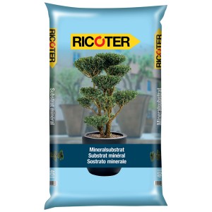 Ricoter substrato minerale, senza torba, sacco da 40 l. Adatto per piante in vaso e giardini pensili.